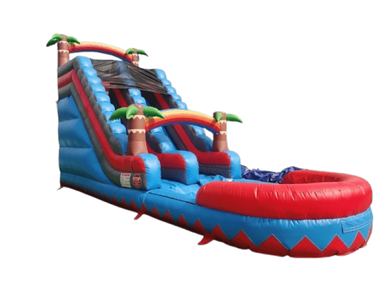 Tropical Blue & Red Water Slide